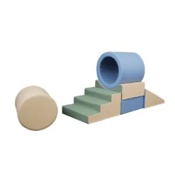 MEMAX Sensory Large Soft Tunnel Climber - 6 Piece(Memax Wild And Free Series Sensory Large Soft Play Gym 5 Piece)