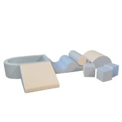 MEMAX Sensory Soft Play Climbing Blocks And Ball Pit - 9 Piece(Memax Wild And Free Series Sensory Large Soft Play Climbing Blocks And Ball Pit 9 Piece)