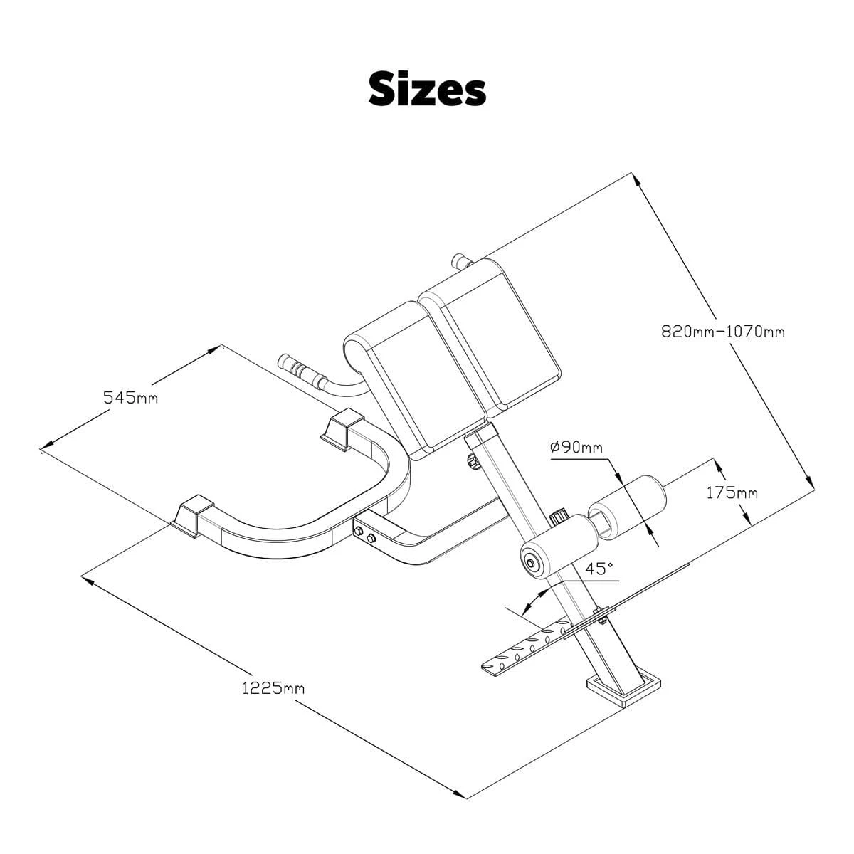Adjustable Hyper Extension Bench(Attivo Adjustable Hyper Extension Bench) 9 Adjustable Hyper Extension Bench(Attivo Adjustable Hyper Extension Bench) - Image 7